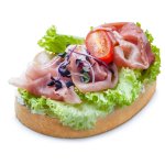 Chlebíček se sušenou šunkou