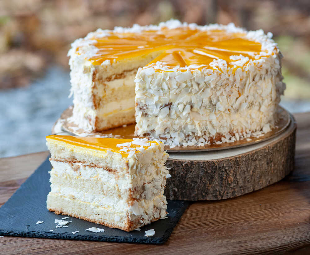 NOVINKA! Dort mango–maracuja–kokos